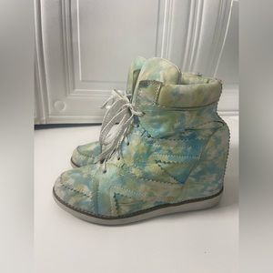 Jeffrey Campbell Tie Dye Sneaker Wedges - Size 9